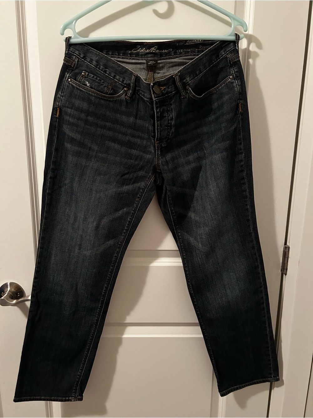 Women’s Dark Wash Straight Jeans - Eddie Bauer